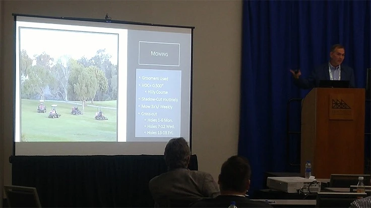 Pictured: Palos Verdes Golf Club director of golf course grounds Patrick J. Gradoville