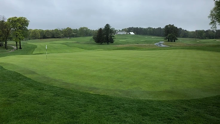 The first green at Meadow Brook Club in Jericho, N.Y. 