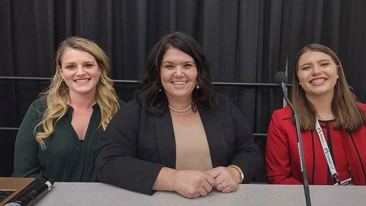 Lorabeth West, Sally Jones and Kennedy Ellis were panelists during the Ladies Leading Turf  discussion at the GCSAA Conference and Trade Show. 